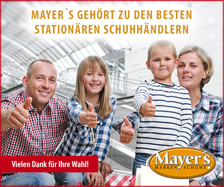 Mayer´s gehört zu den besten stationären Schuhhändlern